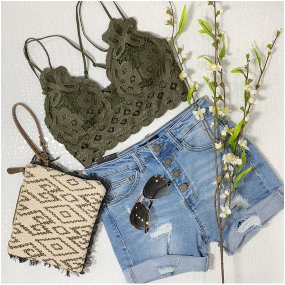Olive Lace Bralette